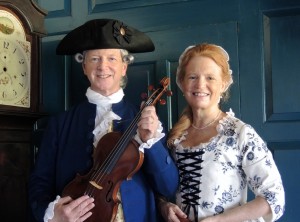 Anne and Ridley at the Dewint House--photo by Harold Jones