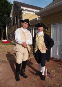 Ridley with Dave Emerson as GW at the Metlar-Bodine House